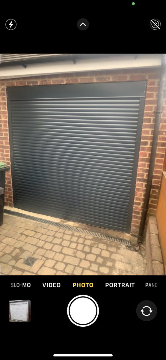 DoorHamilton's tweet photo. Garage Shutter installation carried out by Hamilton Door Services today. Removing this old garage door and upgrading to this fully electrically operated Garage Shutter. 
#hamiltondoorservices #garage #shutter #installation #service #repair #essex #london #harlow #herts #kent https://t.co/vvIACzzB3f