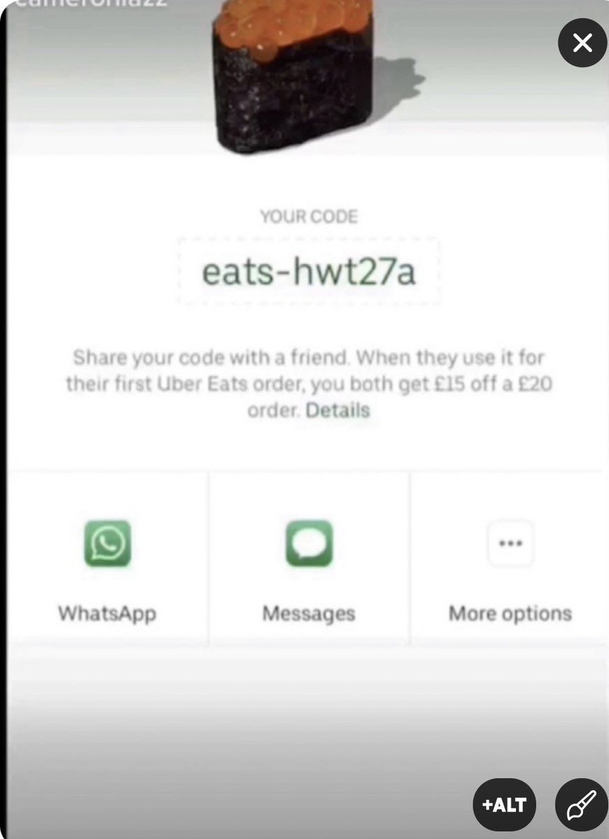 pogbaaaa06's tweet photo. Use my Uber eats code for free food. (£15 code). #food #free #freefood #UberEatsPromoCode #UberEats #ubercode #UberEatscode #ubereatsuk #promocode #london #uk #coupon #coupons #couponcodes #foodpromocode #cheap https://t.co/52hbeVpg5w