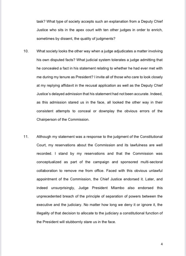 SS_Mogashoa's tweet photo. Statement ๐ | Pres JG Zuma : Final statement on constitutional court decision compelling me to appear before the commission of inquiry into allegations of state capture and my refusal to appear before the zondo commission
#DefianceDay https://t.co/b5MvG0z6bJ