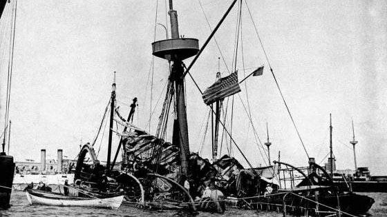 #OTD 1898: The #USSMaine mysteriously exploded in Havana Harbor, killing 268 men and bringing the US closer to war with Spain. Of the two-thirds of the crew who perished, only 200 bodies were recovered and 76 identified. modeldiplomacy.cfr.org/pop-up-cases/e… #RememberTheMaine