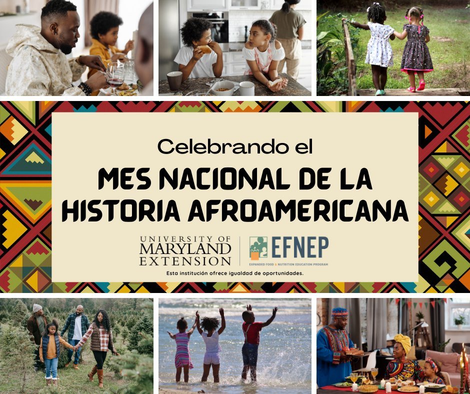 BmoreEFNEP's tweet photo. Join us celebrating #BlackHistoryMonth!

¡Unete con nosotros celebrando el #MesNacionaldelaHistoriaAfroamericana!

#EFNEP #UME https://t.co/MOoWTqfUQW