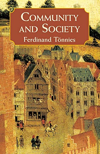 Tonnies is a somewhat unknown early German sociologist, but certainly still worth reading. This book is primarily concerned with the social difference between modern vs pre-modern social order and community.
