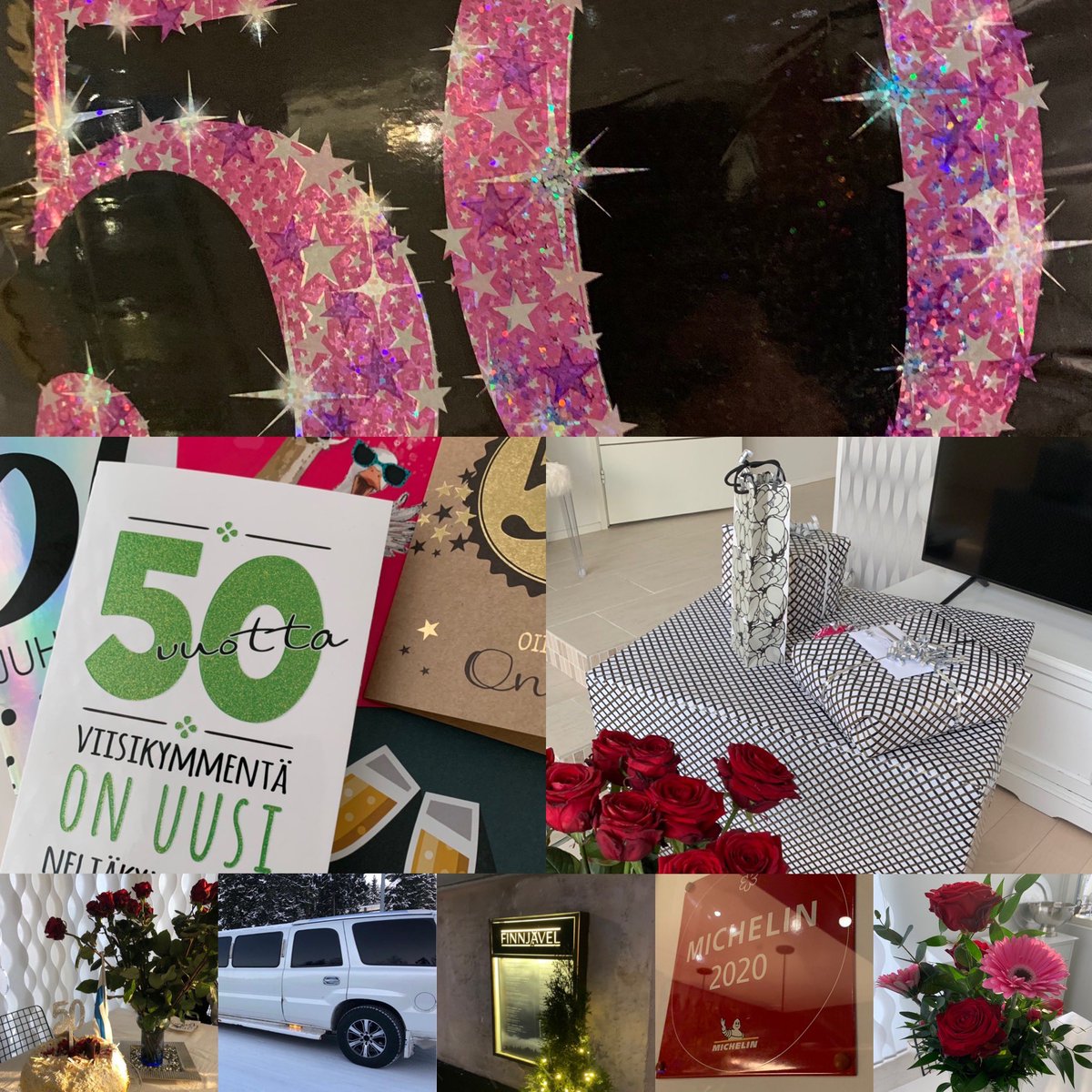 Tänään 50 vuotiaana voin nyt tyytyväisenä todeta, että ensimmäinen puolikas meni nopeasti. Puoliväliä on nyt juhlittu olosuhteista johtuen maltillisemmin kuin suunniteltiin, mutta asiaan kuuluvasti. Iso kiitos!