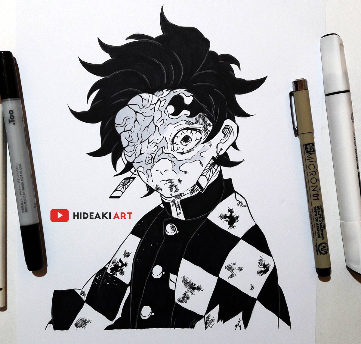 Tanjiro Redraw (from manga) by Hyneikolors on Dribbble