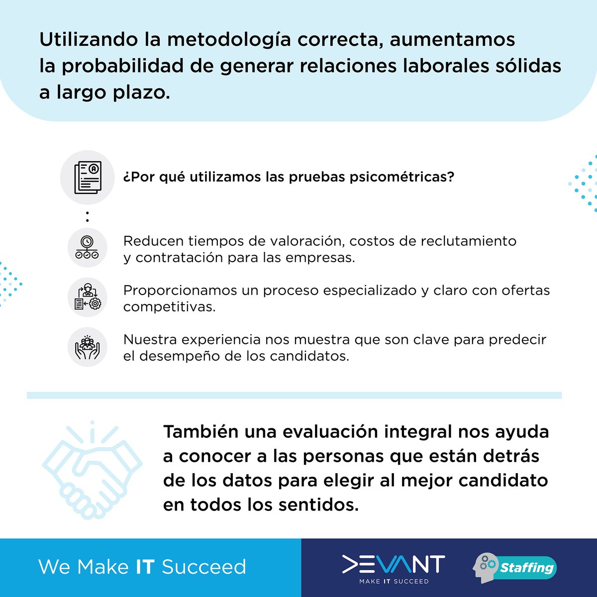 DevantMX's tweet photo. Las organizaciones de staffing de alto rendimiento tienen procesos de reclutamiento y selección específicos que se adaptan al tipo de puesto y empresa, conoce nuestro proceso. 🤓🖊️
https://t.co/koxpbENCt6
#Devant #Staffing #WeMakeItSuceed #SomosDevant #TI #RecursosHumanos https://t.co/ExZ0QID7DH