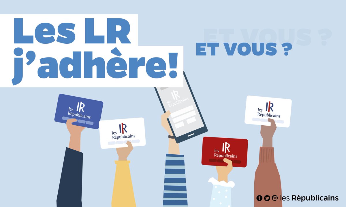 Afin de poursuivre nos actions sur le terrain et pour continuer à faire avancer nos idées , nous avons plus que jamais besoin de ton soutien !

Renouvelez votre adhésion <a href="/lesRepublicains/">les Républicains</a> et faites entendre votre voix ⬇️
membres.republicains.fr/inscription?&u…

#JeRejoinsLR