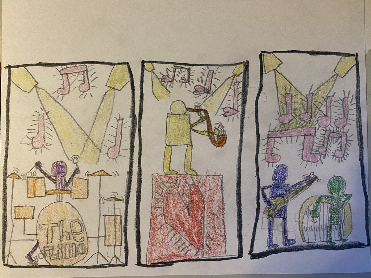 The 4th and 5th graders created comics inspired by the art of Keith Haring. They did an amazing job! Love how they all turned out. <a href="/hillerwildcats/">Hiller Elementary | The Lamphere Schools</a>  <a href="/SimondSuperstar/">Simonds Superstars |The Lamphere Schools</a>  #wearelamphere