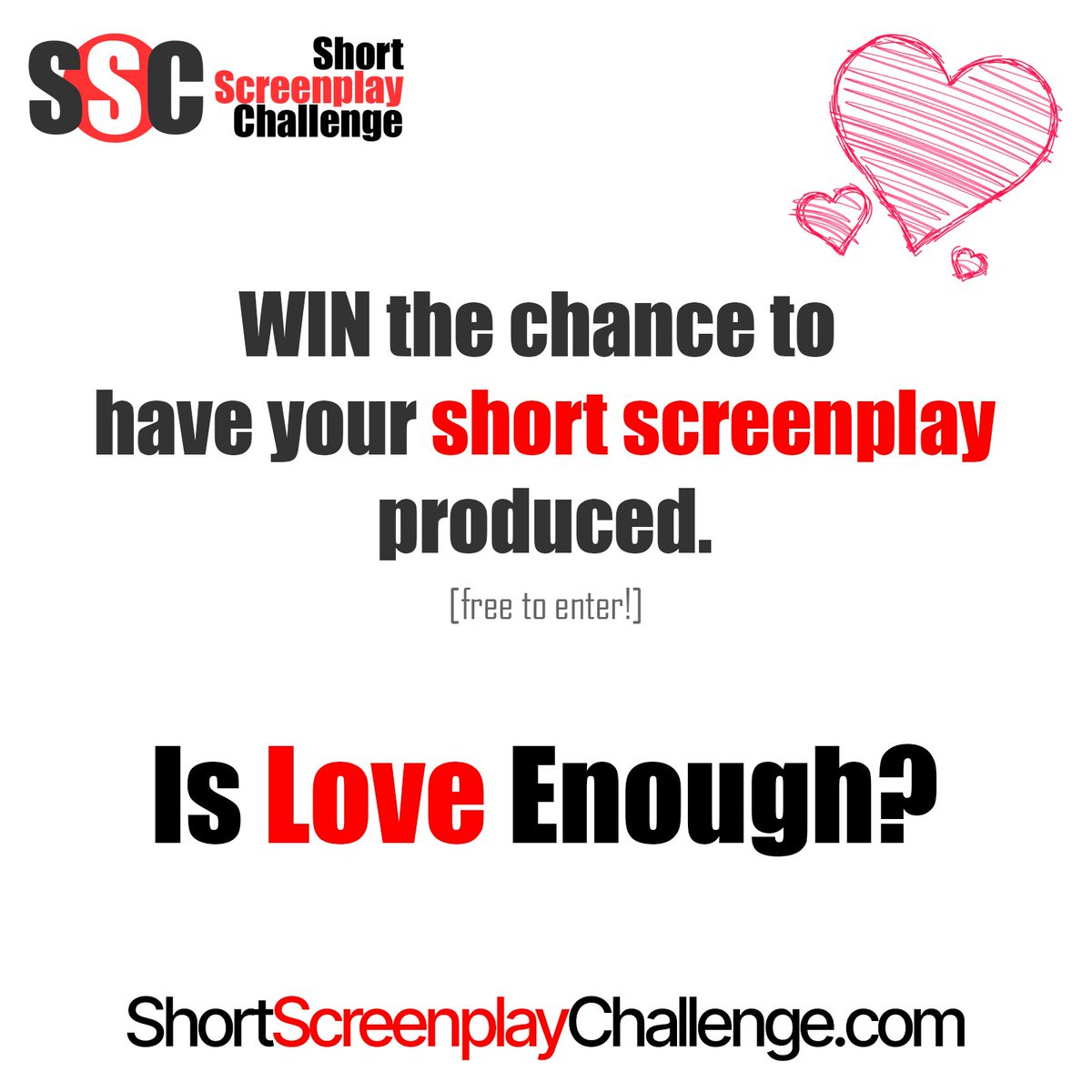 ScreenplayShort's tweet image. There&apos;s still plenty of time to get involved in our #ShortScreenplayChallenge - looking for a 10 page #ShortScreenplay with a Latina / BIPOC lead on the theme &quot;Is Love Enough&quot;. Winning entry has a chance to be produced

Full details here:

shortscreenplaychallenge.com/challenges/pam…

#screenwriting