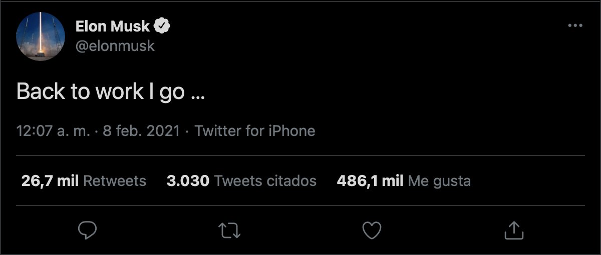 El poder de influir: <a href="/elonmusk/">Elon Musk</a> en 1 día (hace una semana) volteó la economía, las nuevas monedas y a la vez, la conversación en redes sociales... #dropmic