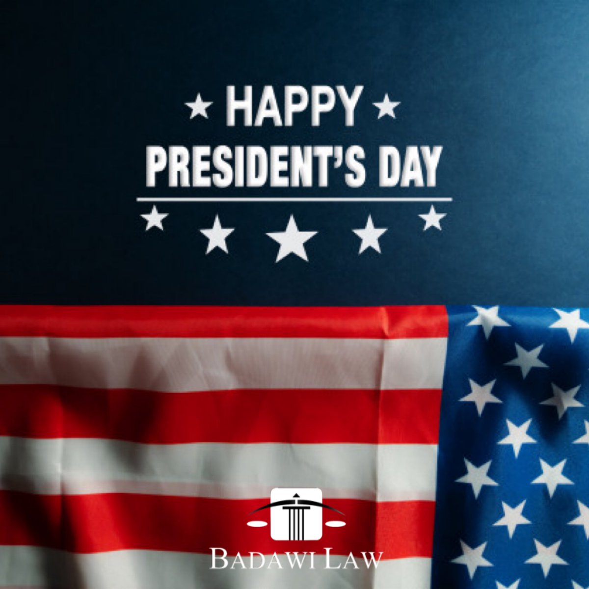 BadawiLaw's tweet photo. #HappyPresidentsDay #InjuryLaw #disability #carcrash #crashedcars #roadrage #caraccident #lawfirm #Lawyerlife #attorney #lawyerofinstagram #attorneyatlaw #attorneys #lawoffice #lawyers #instalawyer #tampalawyer #floridalawyer #arabicpeakinglawyer https://t.co/gJZwGOgt2r