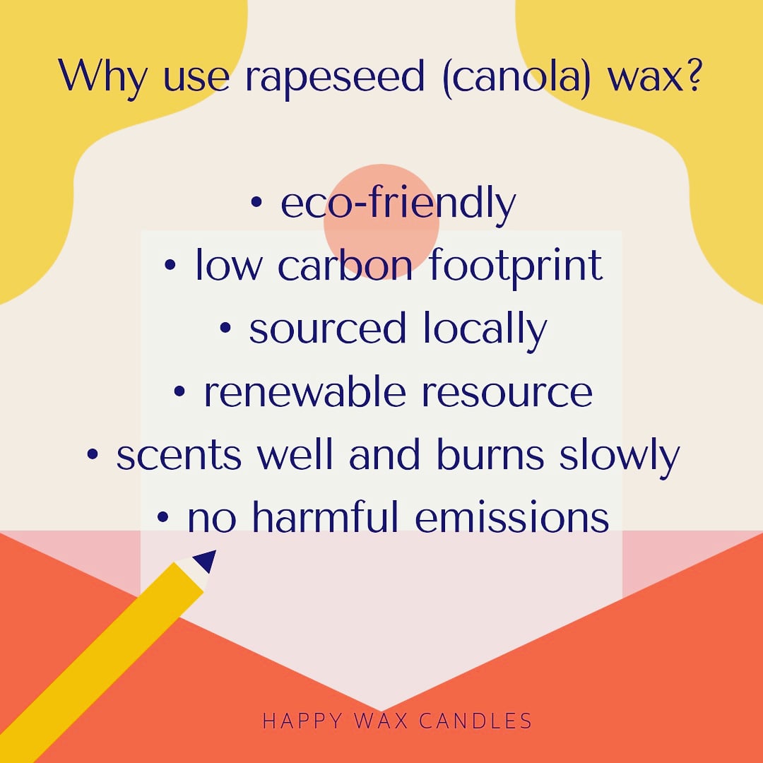 CCraftBubble's tweet photo. Why do I use rapeseed (canola) wax for my candles? I'm happy that I was able to find an alternative to commonly used waxes that are less eco-friendly or even harmful. Even better than soy wax! #candles #candlemaking #rapeseedwax #canolawax https://t.co/it0k7rPApj
