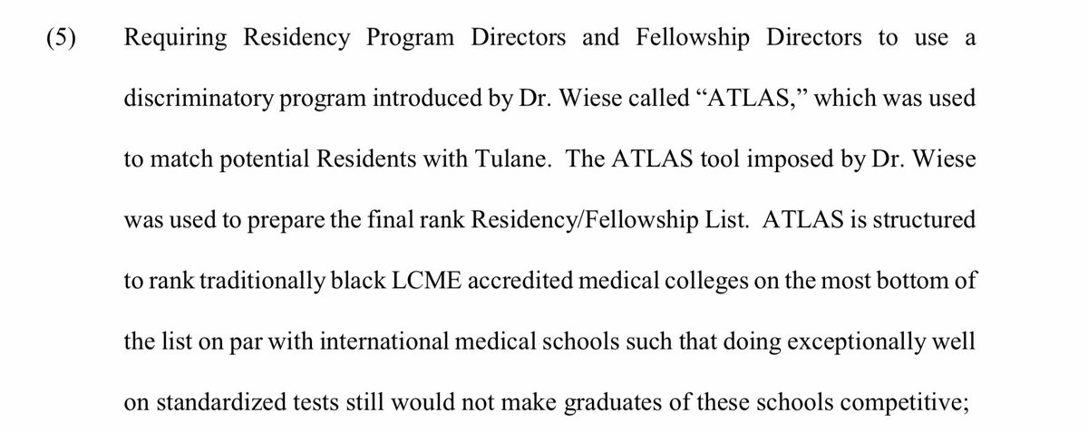 Several of you have asked me about about the “ATLAS tool” used at Tulane to rank applicants.Until the details of Dr. Dennar’s lawsuit emerged, I’d never heard of it. But I have now confirmed some of the details.(thread)