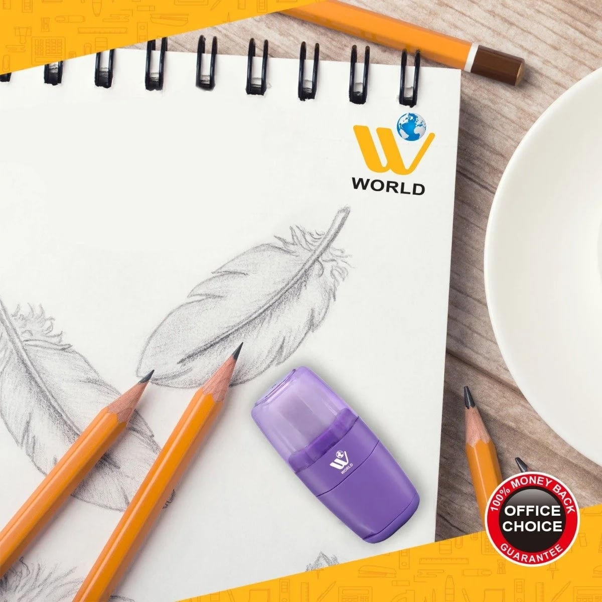 wbmpk_online's tweet photo. WBM World #Sharpener With #Eraser Set - Purple
Rubberized soft, wipe clean, and non-scratch on paper.
Easy to disassemble and clean the debris box at any time.
The surface of the steel blade is smooth and easy to cut.
https://t.co/NQFlKxyzNB
#wbm #wworld #wbmworld #stationery https://t.co/7fg9WNLA2n