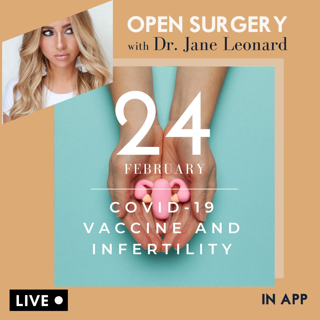 UPDATE: Our first Open Surgery session with Dr. Jane Leonard will now take place on Wednesday 24th February. Our updated schedule has some really useful Q&amp;As coming up, packed full of answers to all of your most frequently asked questions!  RSVP in the app now. Link in bio.