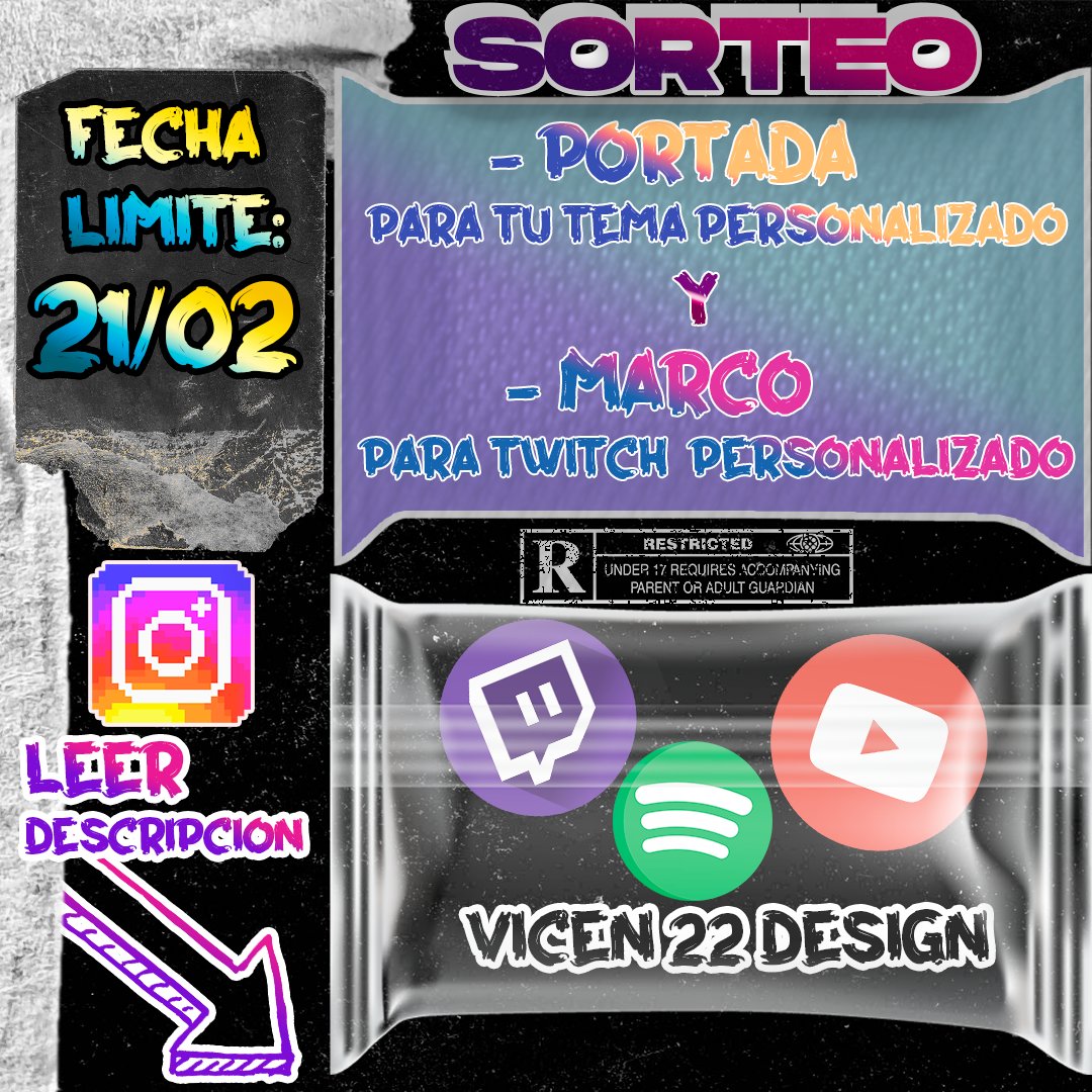Vicen22D's tweet photo. #SORTEO #twitch #YouTube #trap #rapper #DesignersOriginal https://t.co/Hyzs0KHzNk
