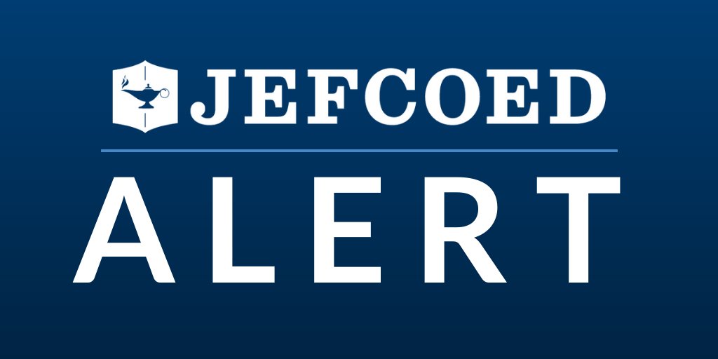 JEFCOED's tweet image. All JEFCOED schools and offices will be closed on Tuesday, February 16th.  More Info - bit.ly/3s0WYgv