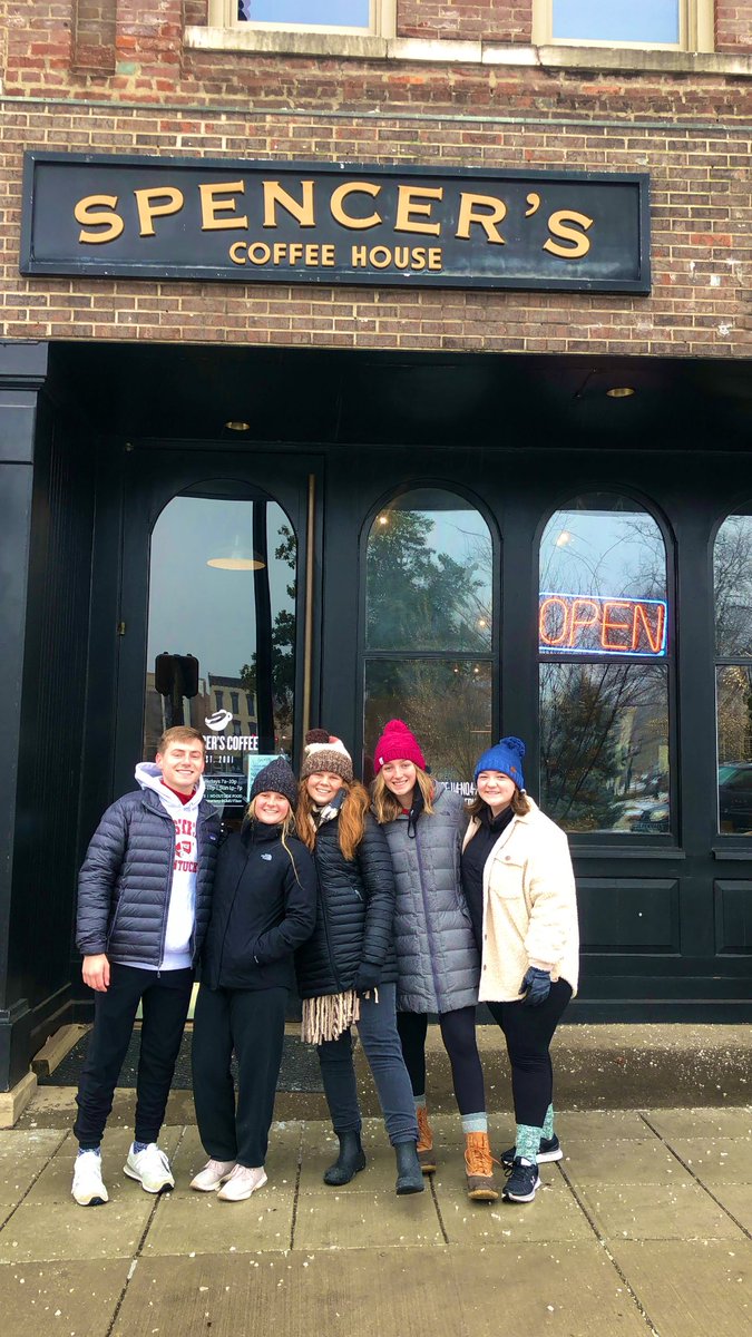 _Ms_Alexander_'s tweet photo. An icy driveway won’t stop these Hilltoppers from making it to our favorite coffee shop! We bundled up this morning and made the trek to @spncrsbg 
@DrMargarella #CEPT #BigRedSnowDay #CEBS #HillTeachers https://t.co/PtlDo1aFhT