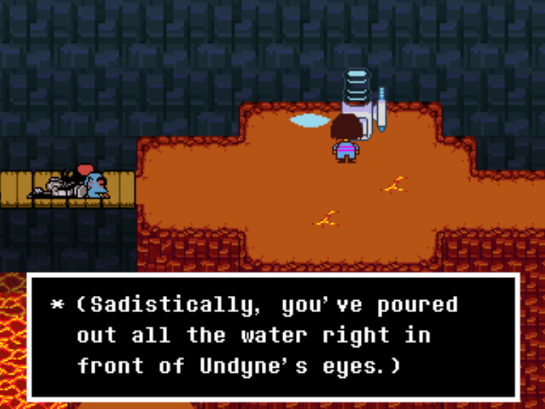 Semi Frequent Undertale Facts on Twitter "* If you empty the water