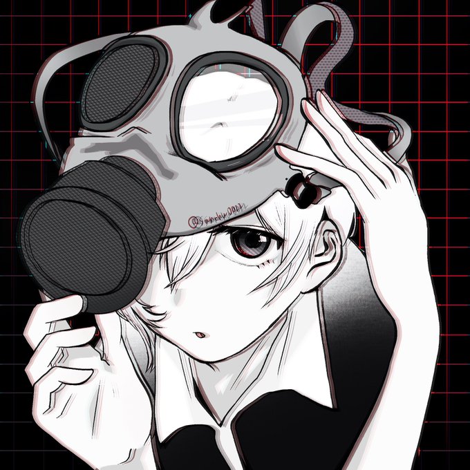 ガスマスクのtwitterイラスト検索結果
