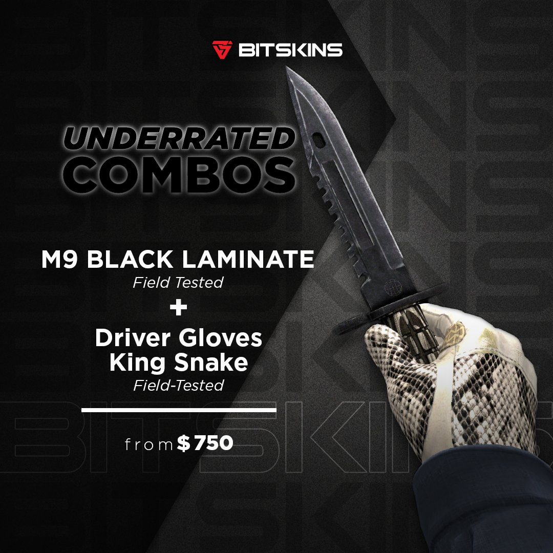 BitSkins.com (Check pinned tweet) on Twitter: "Here are some combo ideas that include the M9 Black Laminate, knife we sent to winner of our just yesterday! Very underrated knife