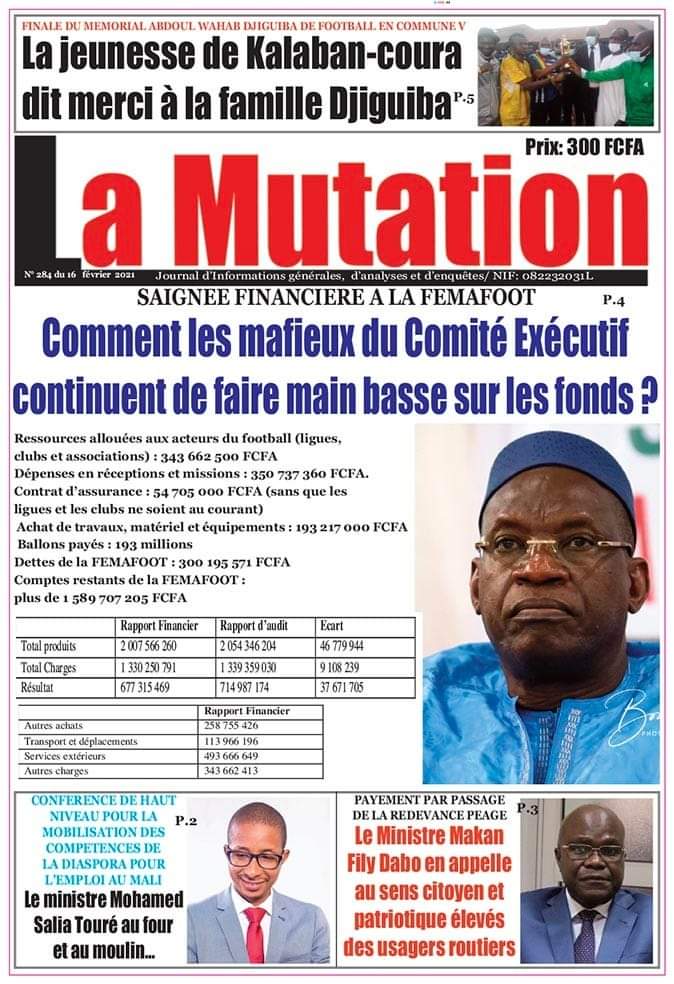 Maliki__Diallo's tweet photo. #Mali
Malversations financières à la
@femafoot
#football @fifacom_fr @FIFAcom @AAhmad_CAF #corrumption @BavieuxToure https://t.co/UqnnrkkVXY