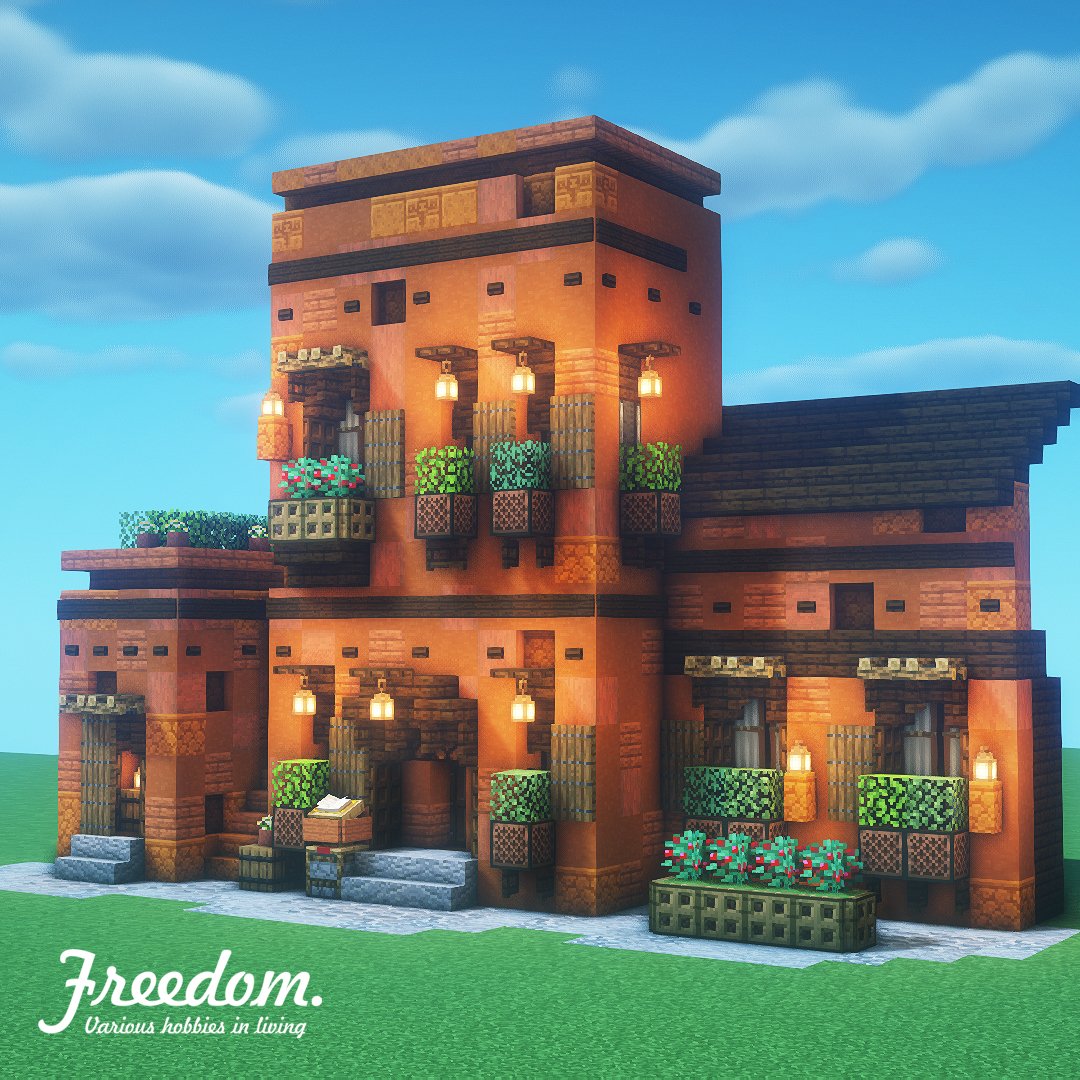 Freedom87792578's tweet photo. Restaurant [progress]

#Minecraft  #minecraftbuild #minecraftart #house #マインクラフト #マイクラ #base #建築 #minecraft建築コミュ #architecture #バニラ建築学部 #restaurant https://t.co/tcCS7hzm3V