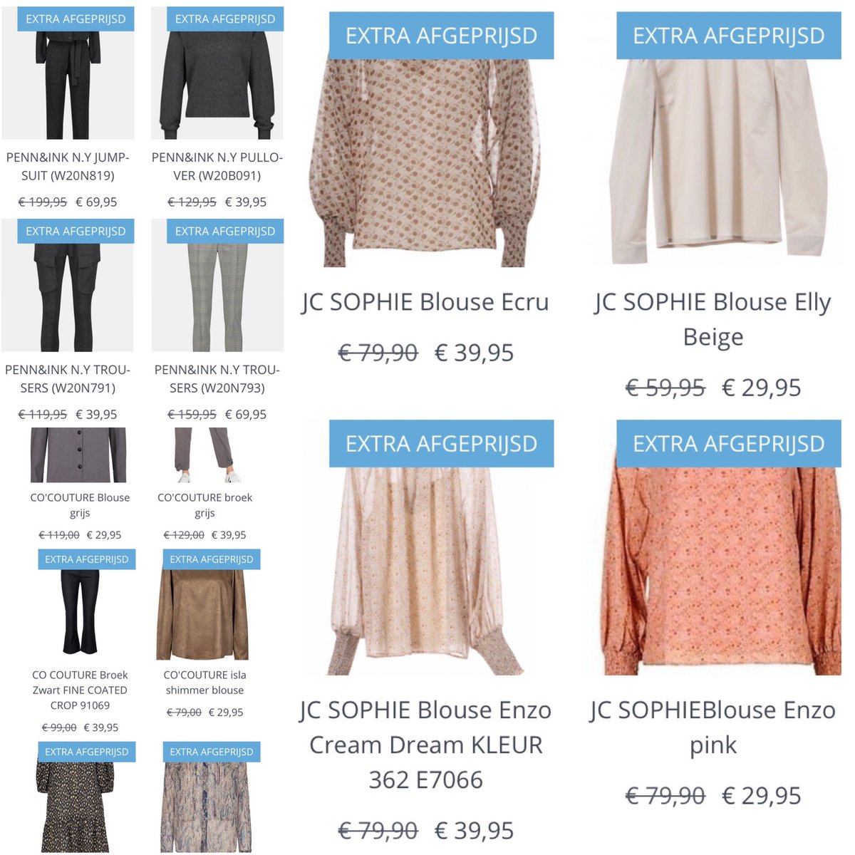 SENTOstyle's tweet photo. Veel mooie merken Extra afgeprijsd. Ga naar onze webshop https://t.co/hCZadzMxQJ en klik je voordeel bijelkaar.🛍 https://t.co/BmnXTLM4dS