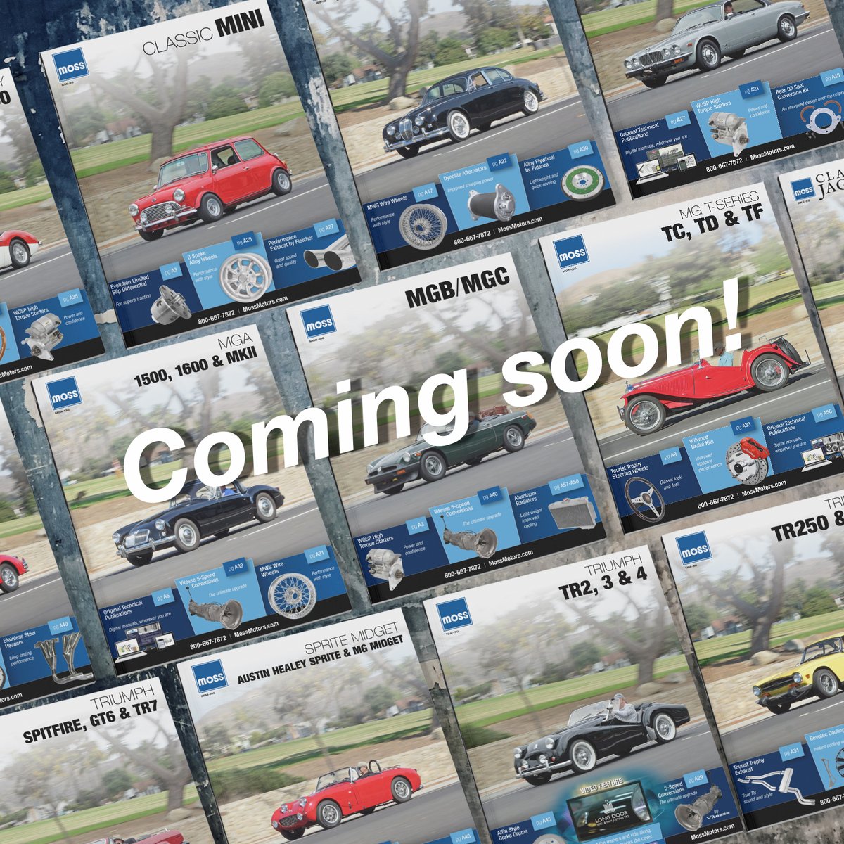 Time for our classic tinkers to get working! Fresh batch of Moss Motors Catalogs with lots of new parts coming soon into your mailboxes :) #mossmotorscatalogs #mossmotors #mymossparts
