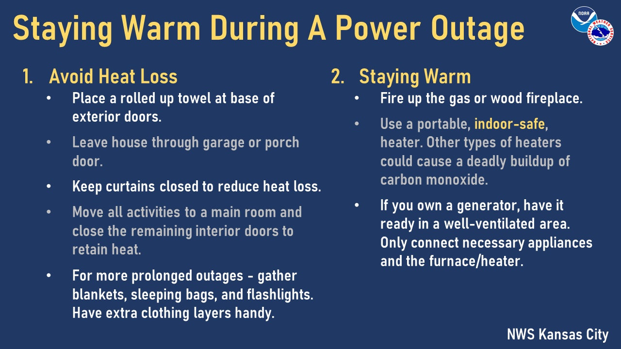 NWS Kansas City on X: Due to the uptick in energy needs during this cold  spell, we are hearing that there will be rolling power outages starting for  certain energy service areas.