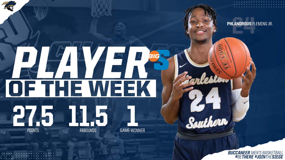 CSU_Mbball's tweet photo. No surprise here, @Master_Lan12 named Big South Player of the Week after a monster series at High Point culminated by another game-winning shot

📰: https://t.co/pUkBfJXcAQ

#BeThere #JoinTheSiege https://t.co/C4ldgoISyh