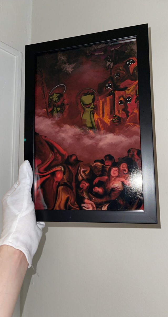 Akisler_'s tweet image. 👁🔆🃏 ITS GIVEAWAY TIME🃏🔆👁
rules: MUST RT AND BE FOLLOWING TO ENTER
 i’m giving away a framed physical version of “the sky opened as the lords laughed” to one lucky winner:)
winner will be announced on 2/20