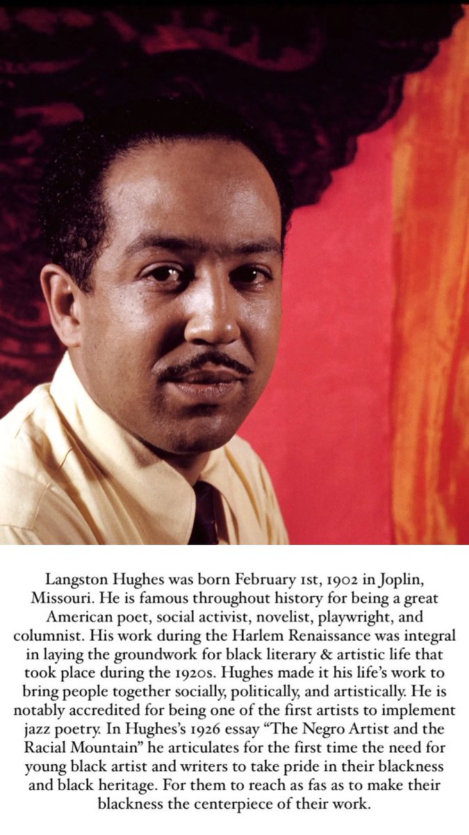 BZQues1972's tweet photo. Brother Langston Hughes ✍🏽🎷 https://t.co/Mwb2PBOX55