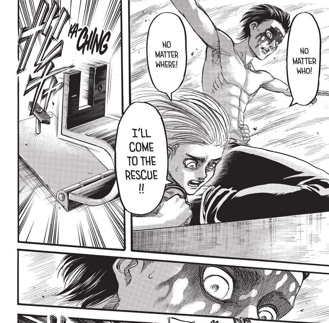 This is the biggest difference between Krista and Historia. Krista would take on any role, no matter what, if it was what OTHER people wanted/needed. Whereas Historia WANTS to use her OWN strength to find people crying out for help