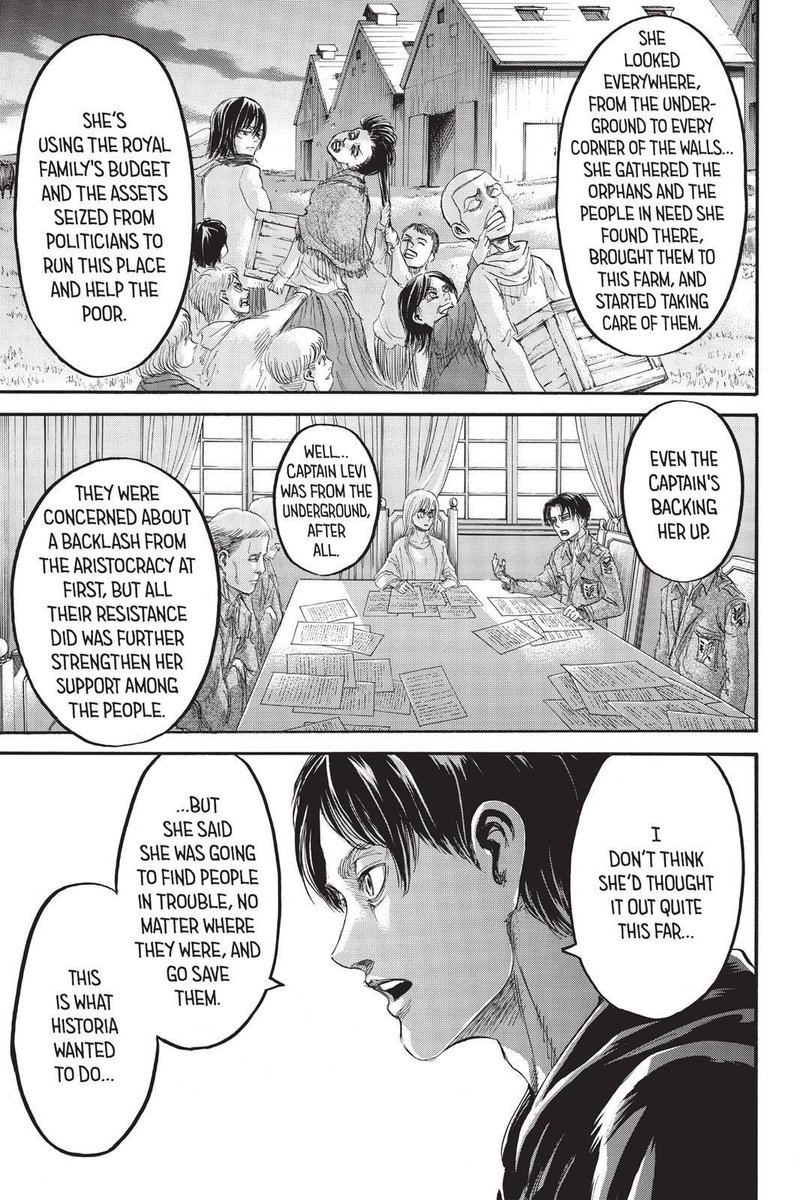 Historia becomes Queen despite being another role that she has to play, but she takes advantage of it and uses it to do what she WANTS. Something that she can take pride in and something that doesn’t require her to be a ‘good girl’ or a ‘God’.