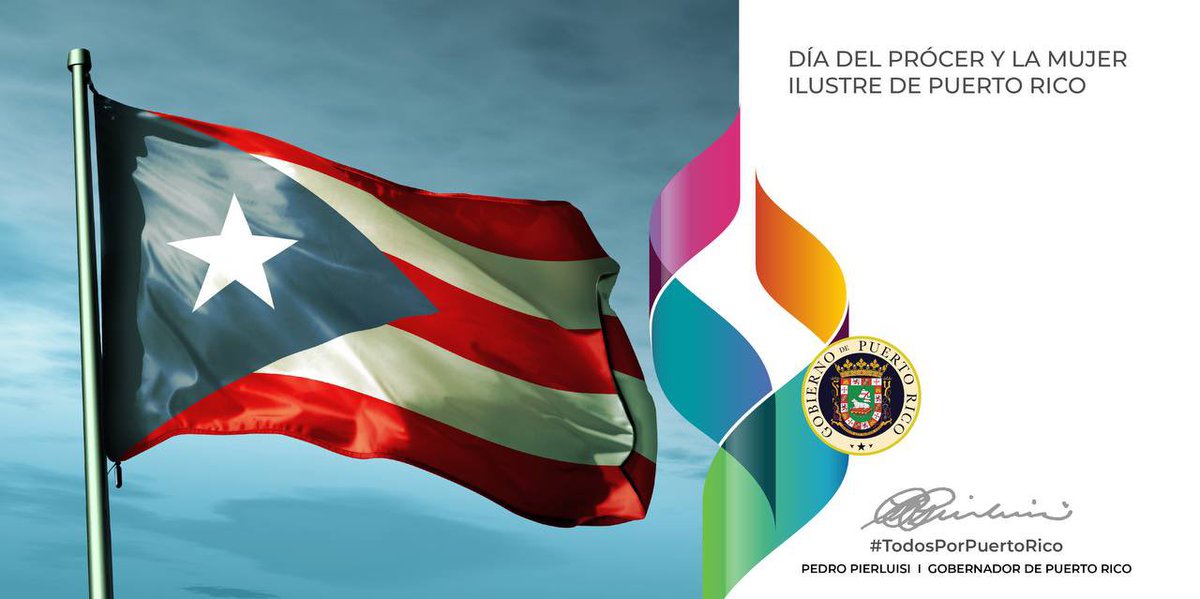 Distinguimos en el día de hoy aquellos hombres y mujeres que con su cualidades y profesionalismo construyeron el Puerto Rico en el que vivimos. Su legado sirve de ejemplo para continuar trabajando por nuestra isla. #DíaDelPrócerDePuertoRico #DíaDeLaMujerIlustreDePuertoRico