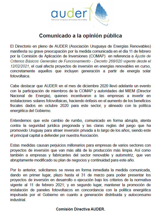 auderuy's tweet photo. COMUNICADO A LA OPINIÓN PÚBLICA https://t.co/jBbJ3zbaqW