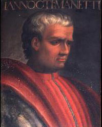 Alfonso V created a vast royal library which many of the Italian humanists passing through from Naples used: Giannozzo Manetti , author of De dignitate hominis, Pier Candido Decembrio, during his exile from Milan