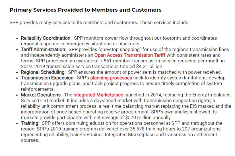 Again -- from a December 2020 screenshot -- here's a key portion of how  @SPPorg helps watch energy in our area. "SPP monitors power flow throughout our footprint and coordinates regional response in emergency situations or blackouts."  @kmbc