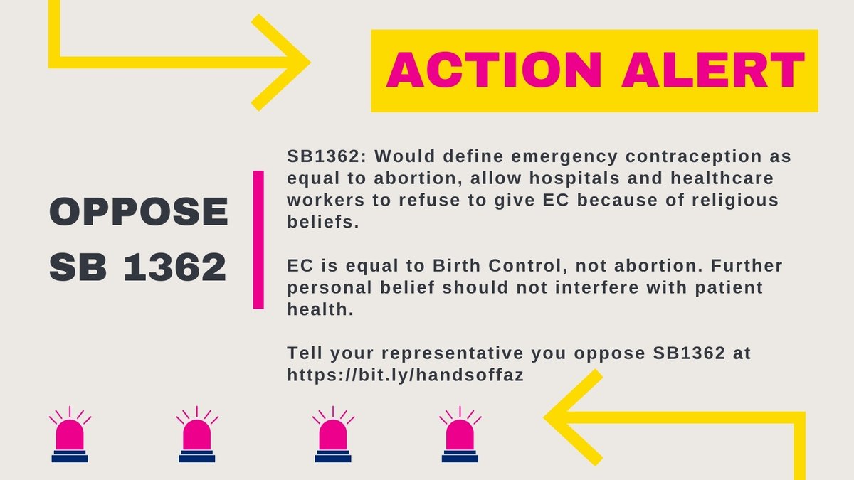 Emergency contraceptives help prevent unwanted pregnancies. AZ lawmakers want to block your access to Plan B. Our communities don’t want that! Tell them hands off at  https://bit.ly/handsoffaz  #HandsOffAZ