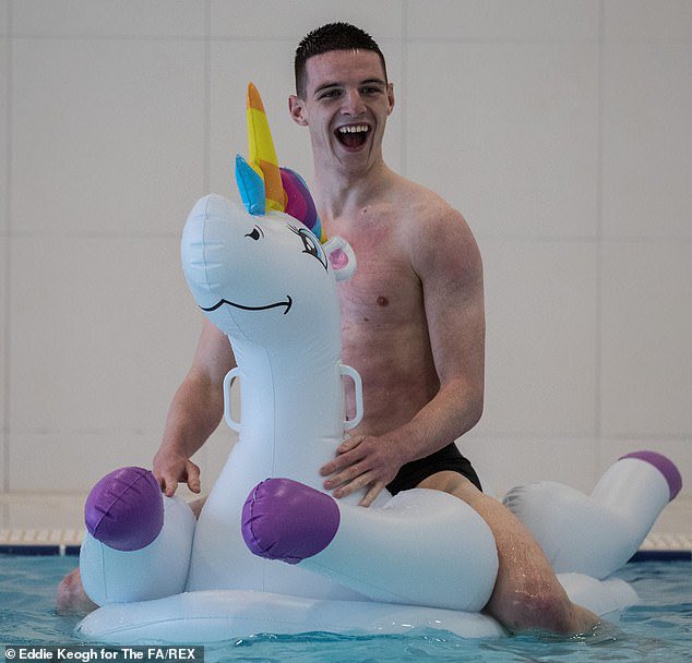 Declan rice after scoring West Ham’s first penalty of the season #WHUSHU