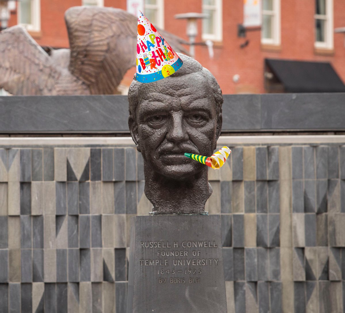 admissionsTU's tweet photo. Happy 178th birthday to Temple's founder, Russell Conwell! https://t.co/WH0A4a6SGl