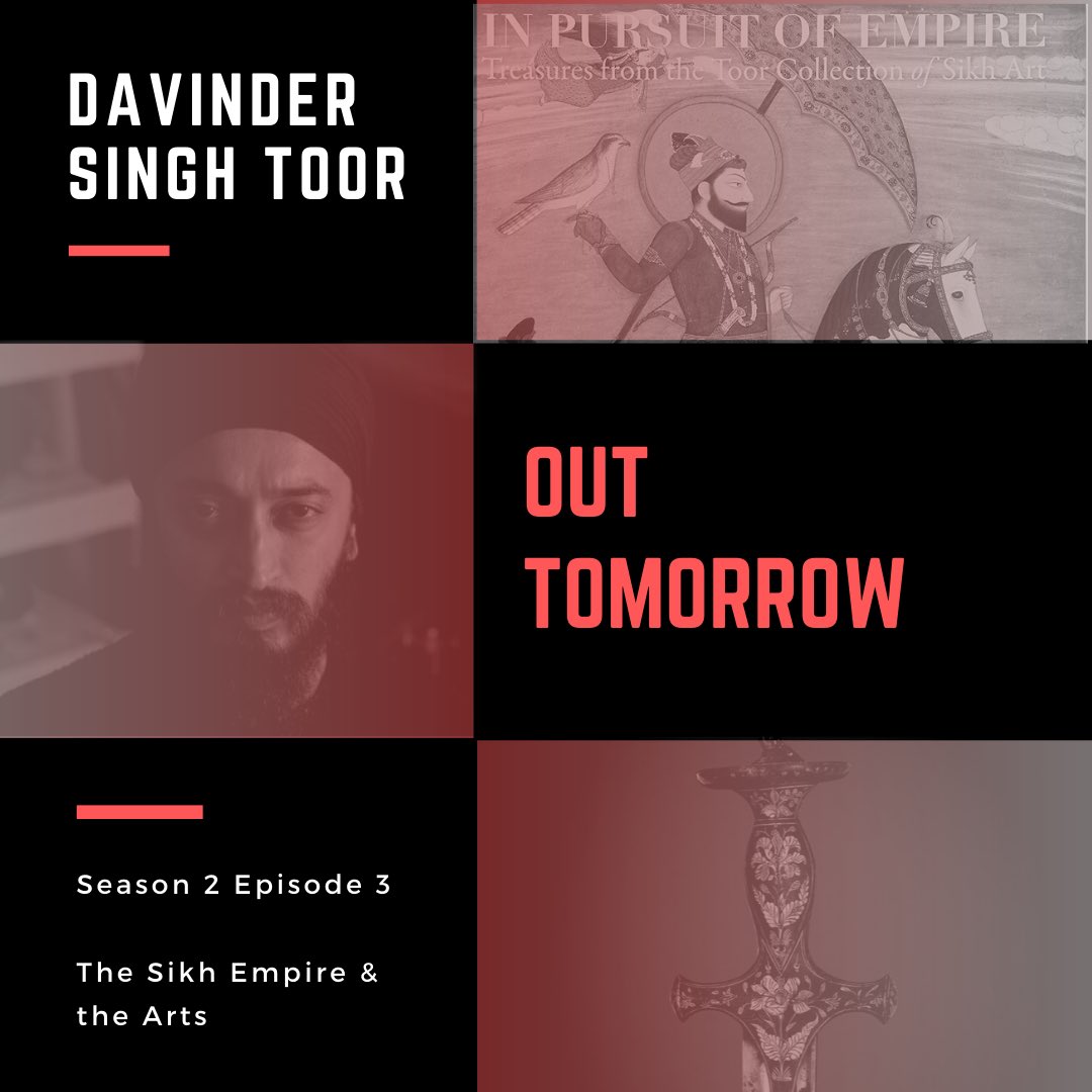 ChatsSamosa's tweet photo. Episode 3 is out tomorrow! 

@comedypreet and Davinder Singh Toor discuss the patronage of arts under the Sikh Empire, as well as Davinder’s experience collecting rare treasures 

Out on all the major platforms https://t.co/Pq4yniMIYa