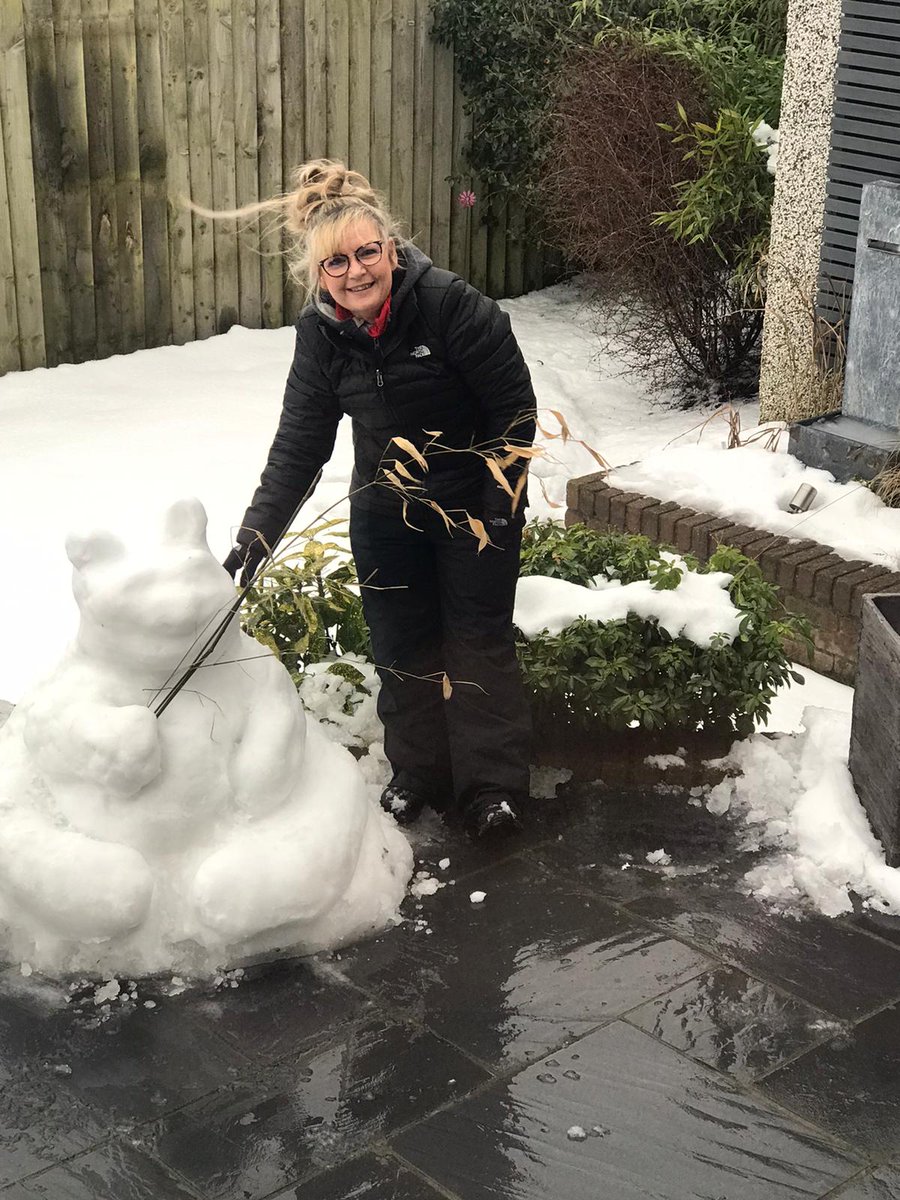 Thought I'd build a snow panda in the garden.