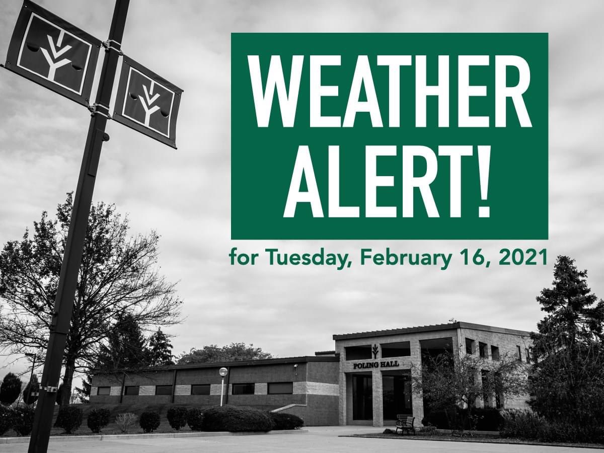 All Ivy Tech Columbus locations will be closed Tuesday, February 16, 2021, and will operate virtually. Students: Log into each class in IvyLearn for assignments. Log in prior to course start times to be prepared for a live class meeting.