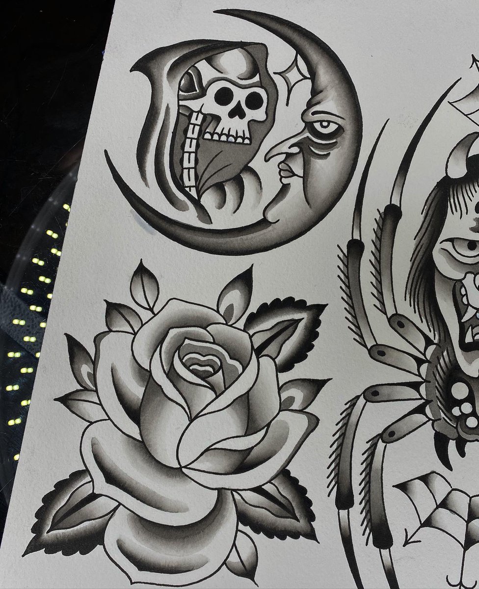 Painting skills are rusty but heres some stuff I’d like to tattoo