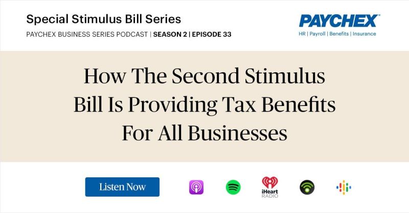 There is a lot of new information for your #taxes this year, and it can be overwhelming. Tune in to hear @Paychex's  Andy Garana & I tell you what you need to know. #podcast #TaxTwitter #SmallBusiness #TaxSeason #stimulus

Download full episode: https://t.co/1PiLM57cSs https://t.co/oVzaSkLTTf
