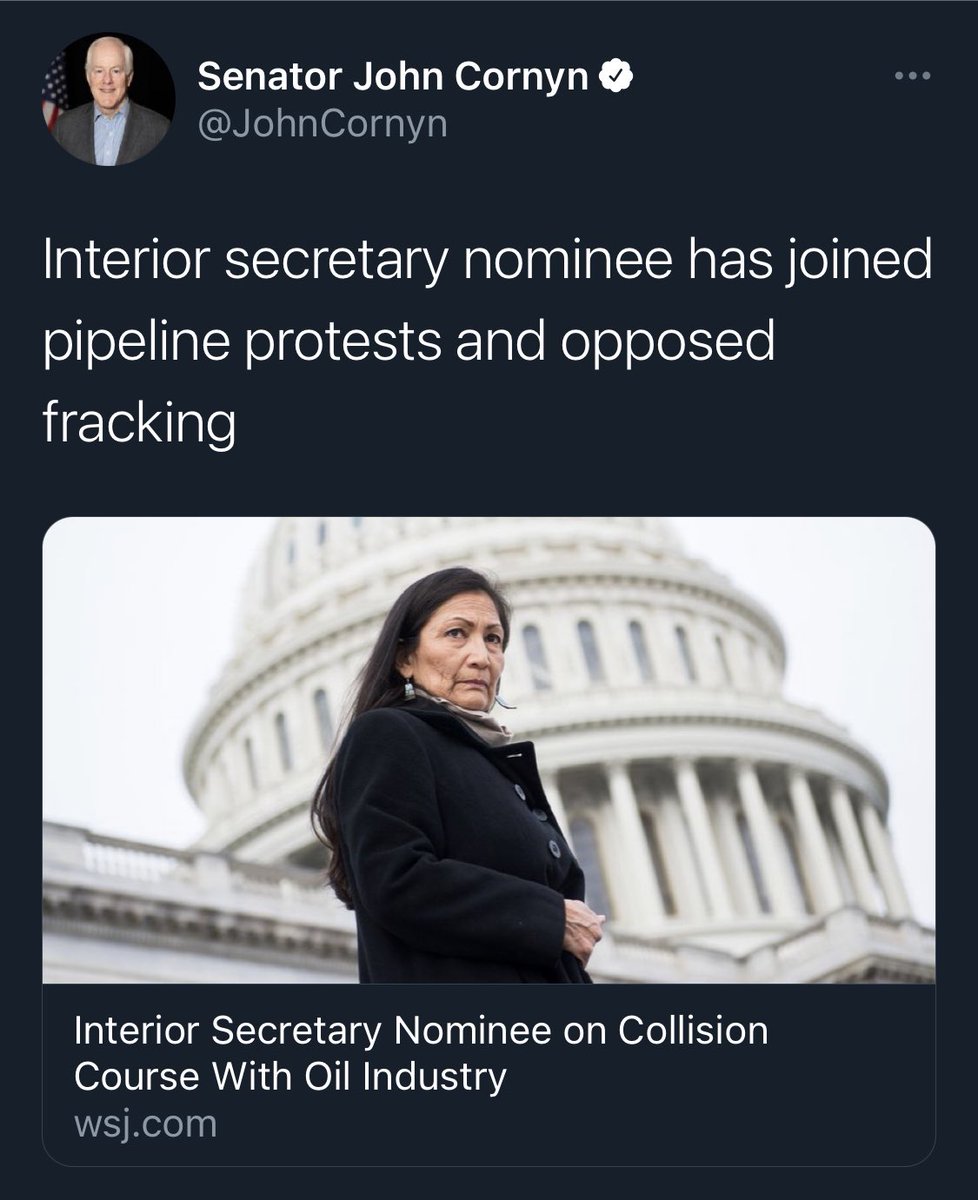 That’s right. <a href="/DebHaalandNM/">Deb Haaland</a>’s exceptionally qualified.