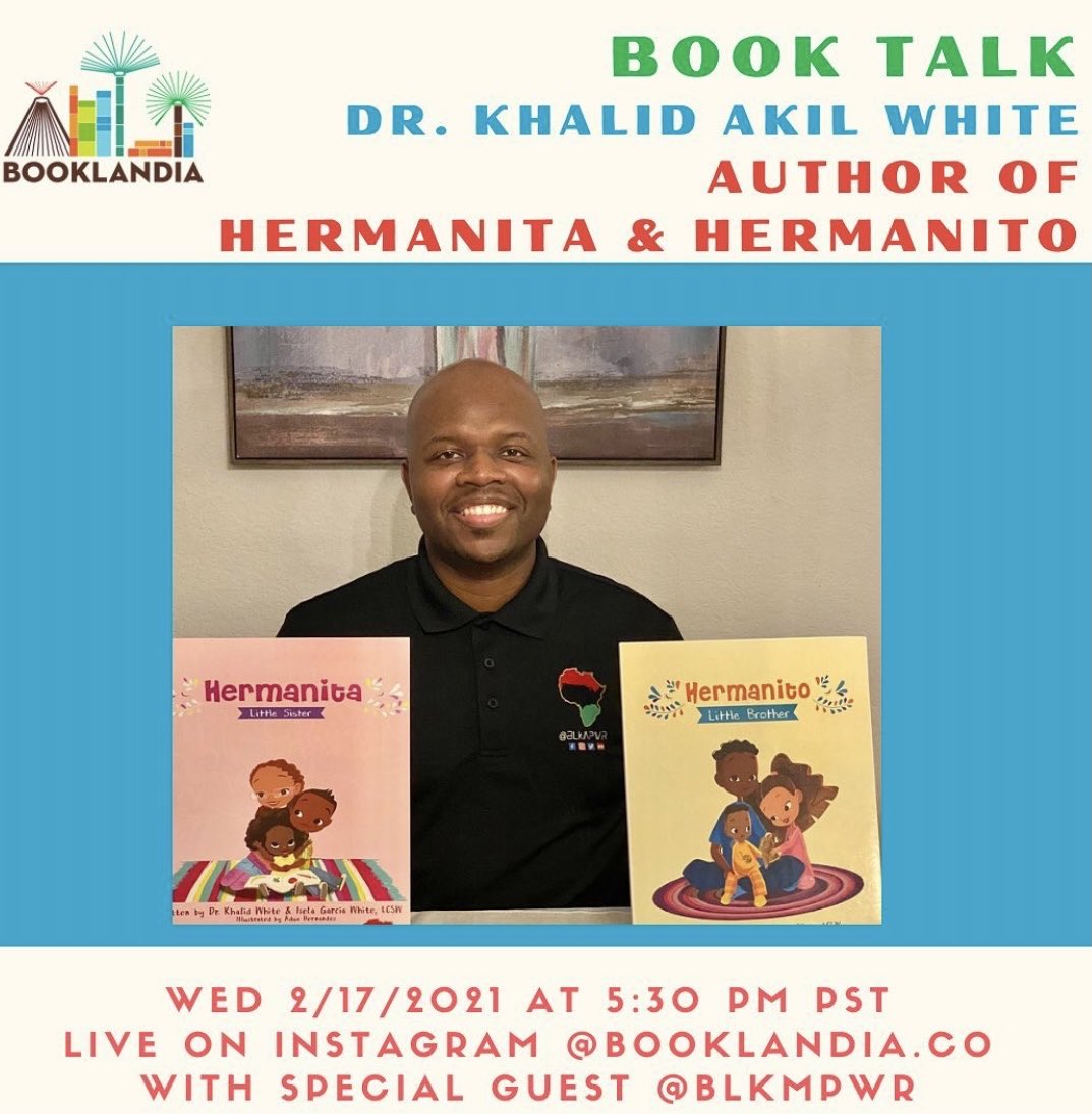 Weds 2/17 w/⁦<a href="/BooklandiaCo/">Booklandia.co</a>⁩ 530pm PST 📚📚
Join us on ⁦<a href="/BooklandiaCo/">Booklandia.co</a>⁩ IG live 
⁦<a href="/blkmpwr/">Blkmpwr</a>⁩ ⁦<a href="/brother_white/">Dr. Khalid White</a>⁩ ⁦<a href="/MelaninOrigins/">Melanin Origins</a>⁩ 
#blkmpwr #blackhistorymonth