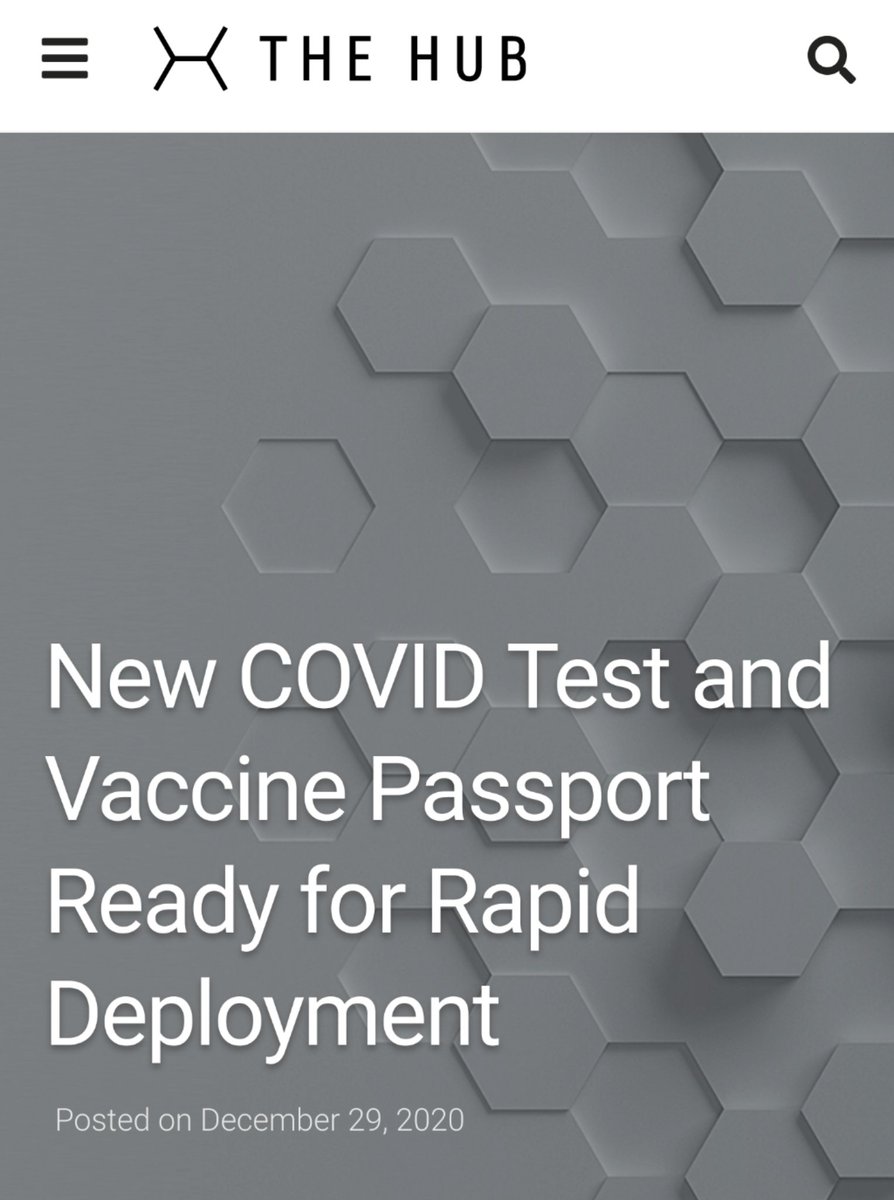 ...I can't find any mention of  #TheHub's " #COVID19 Smart  #Testing Platform" actually in use anywhere.Then I noticed its  #QRcode-based  #COVIDpassport was only "READY for Rapid Deployment" on 29 December , so it must still be another "Coming Soon": https://www.thehub.co.uk/news/press-release-c19/