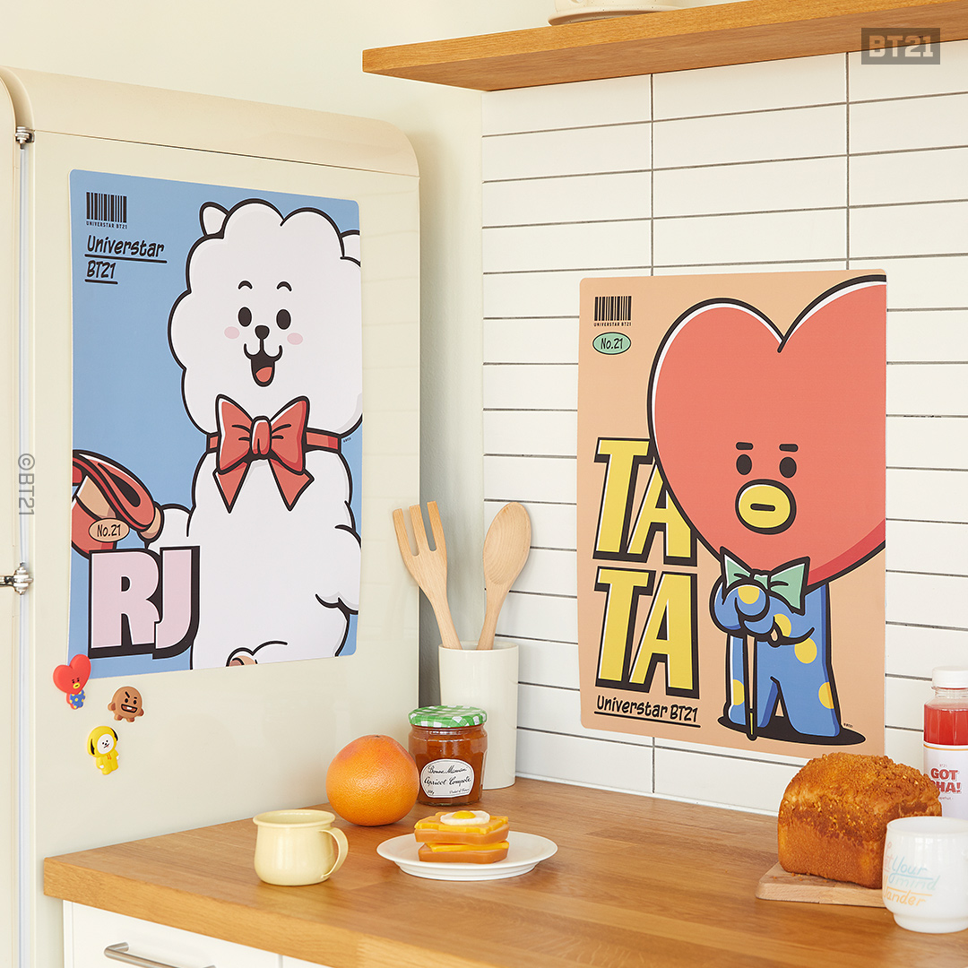 How to design a perfect room📚
Presenting BT21 room decor ideas

#BT21 #AirPurifying Poster

✔️10 different designs for your room
✔️Easy attachable & detachable stickers
✔️Composed of perfectly safe materials

Available only for 8 hours
>lin.ee/c4pSJV0